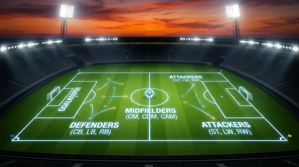 How soccer positions work. A complete guide